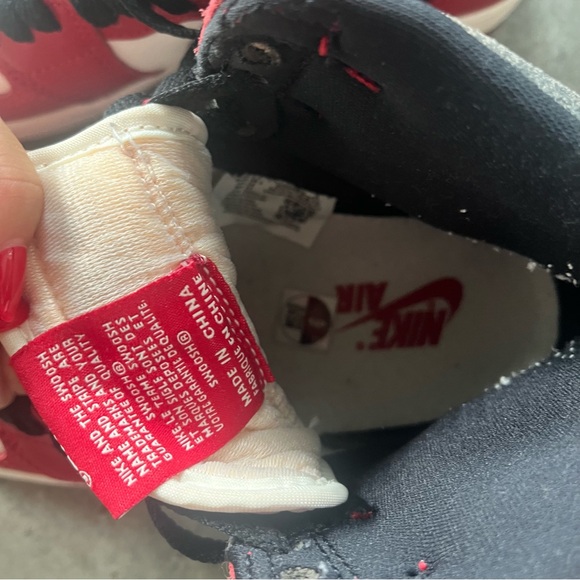 Air Jordan 1 Lost n Found Women’s 7.6 men’s 6 Blk Red Bred AJ1 Hi High Retro OG - Picture 5 of 11